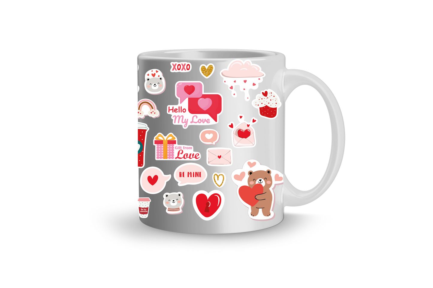 Stickers Art Text Cup