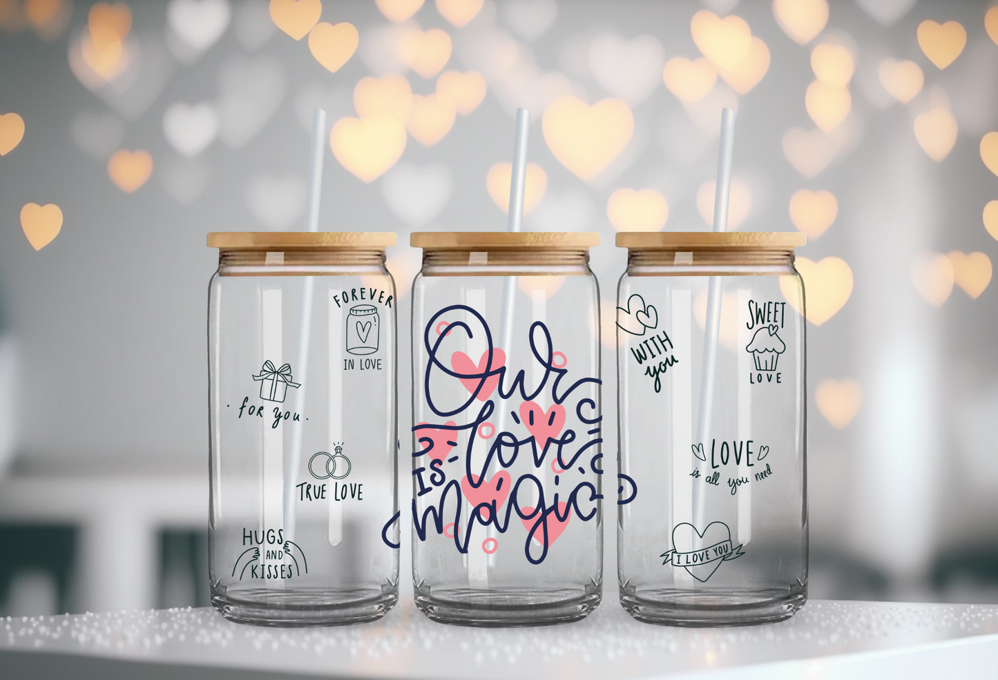 Our Love Is Magic | Glass Cup