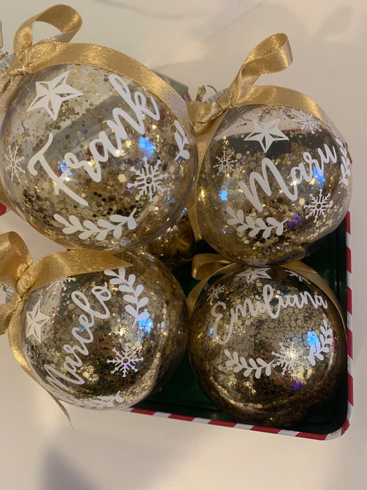 Customized Ball Ornament Transparent