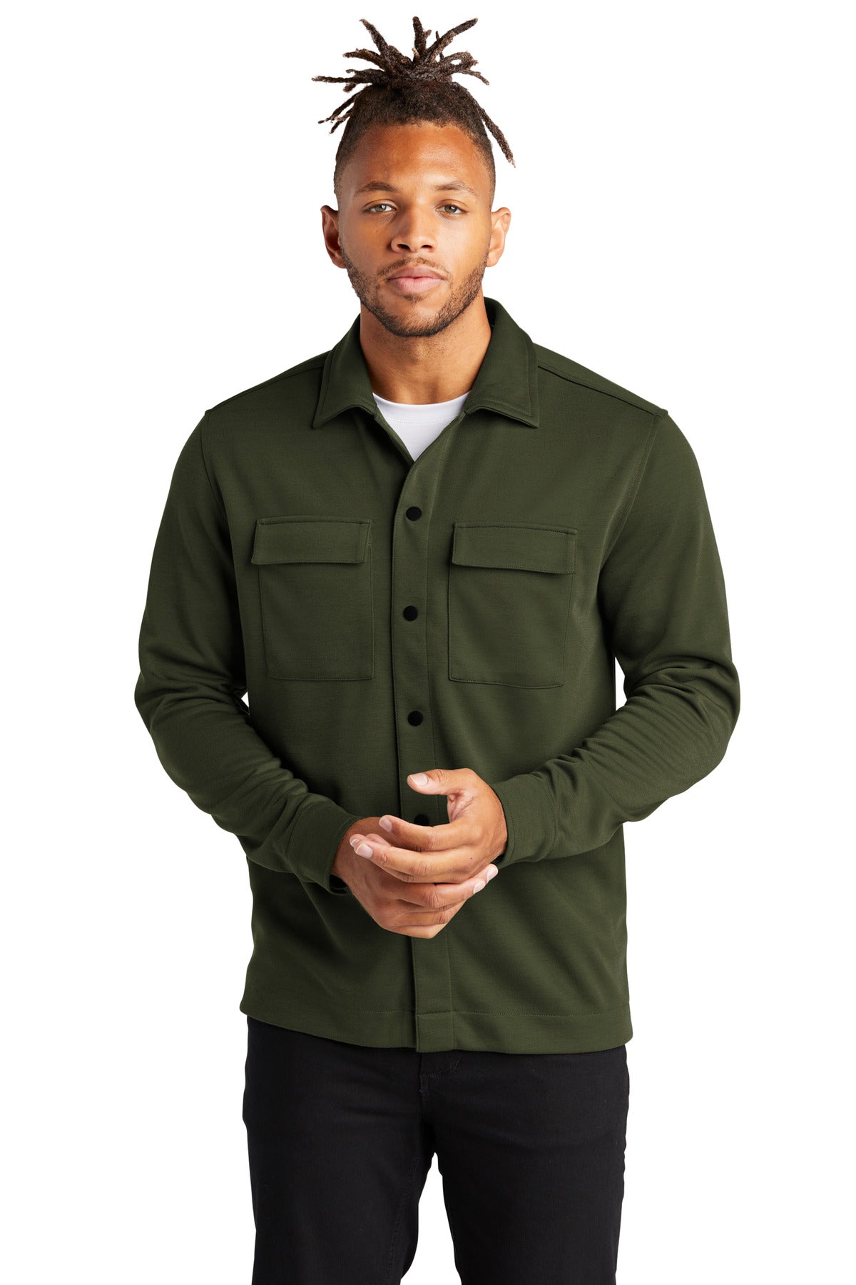 Mercer+Mettle ® Double-Knit Snap Front Jacket MM3004