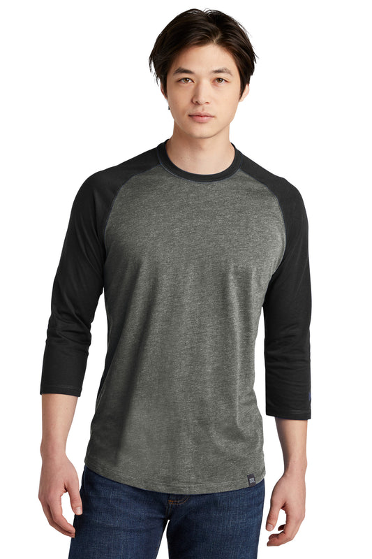 New Era  ®  Heritage Blend 3/4-Sleeve Baseball Raglan Tee. NEA104