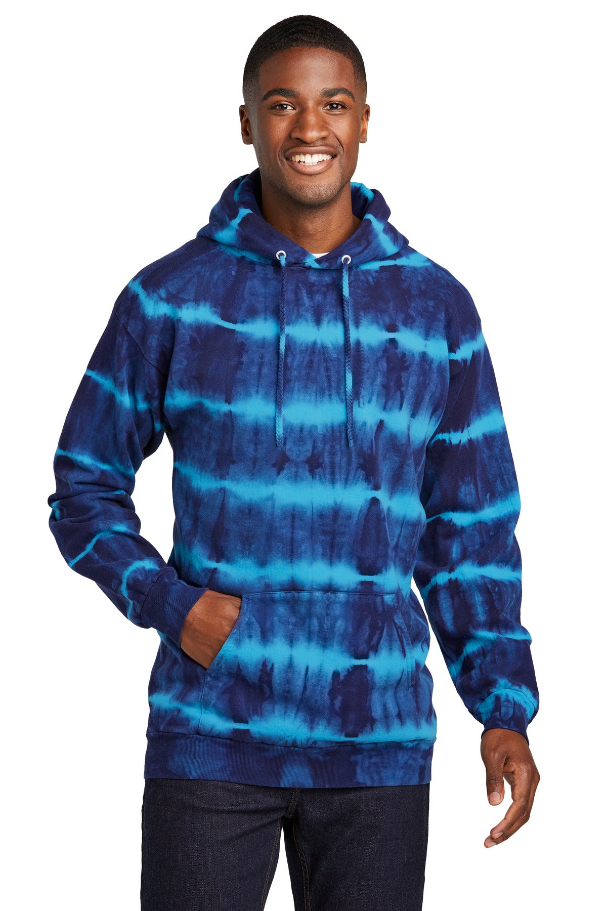 Port & Co ™ Allover Stripe Tie-Dye Fleece PC143