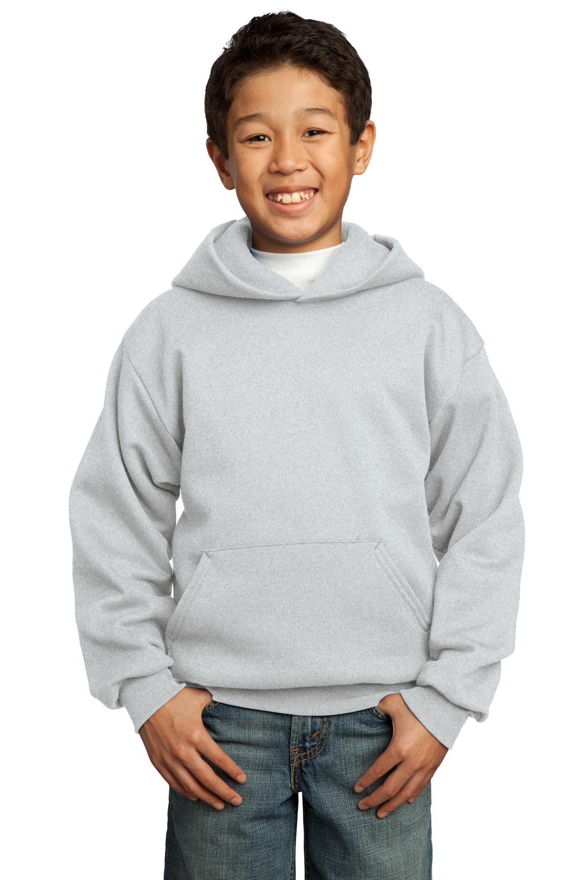 Port & Co ™ Youth Core Fleece Pullover Hooded Sweatshirt. PC90YH