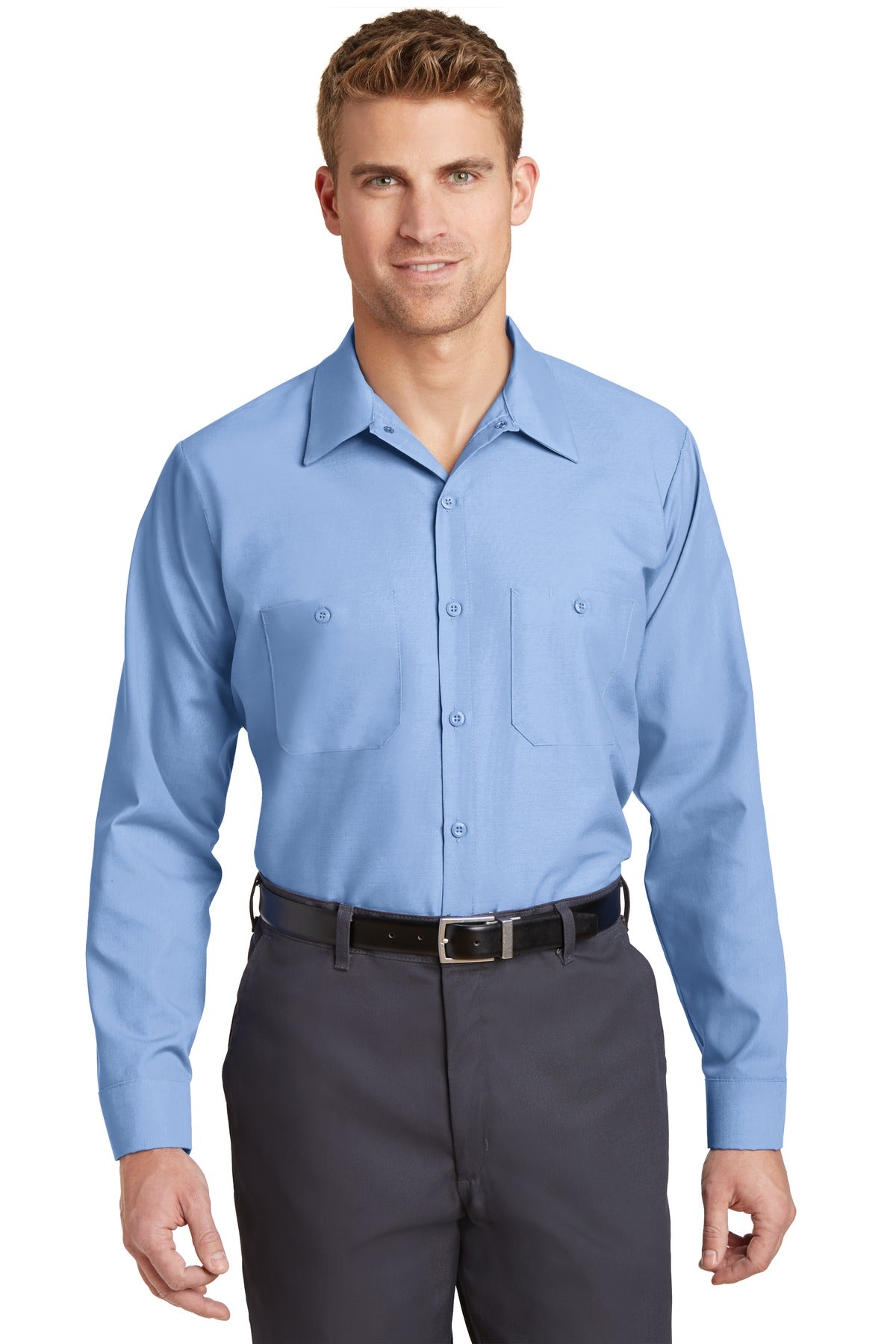 Red Kap ® Long Size, Long Sleeve Industrial Work Shirt. SP14LONG