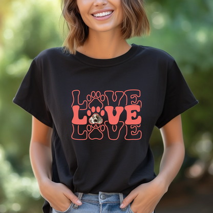 Custom Paws Love T-Shirt