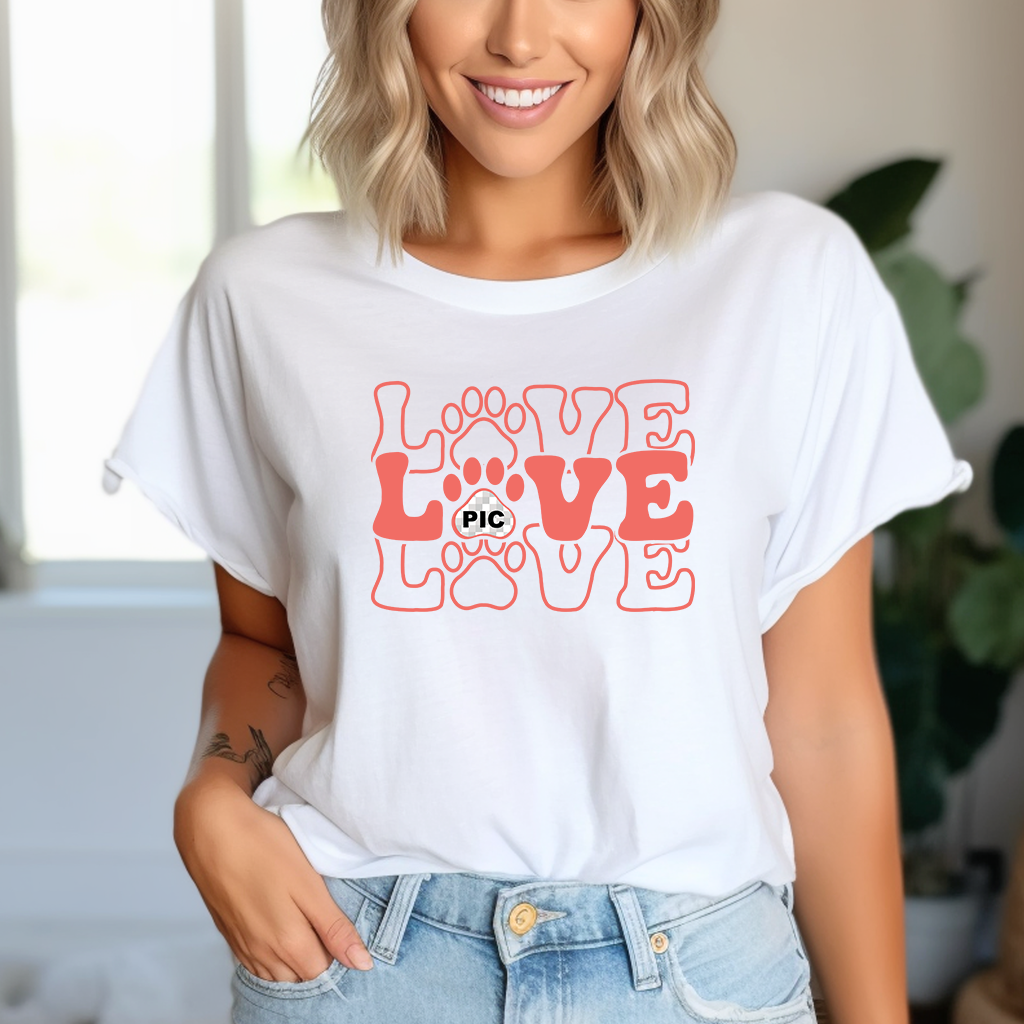 Custom Paws Love T-Shirt