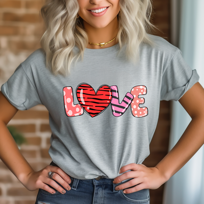 Zebra Hear Love T-Shirt