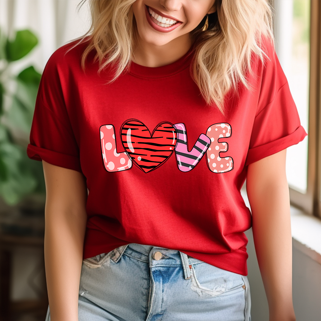 Zebra Hear Love T-Shirt