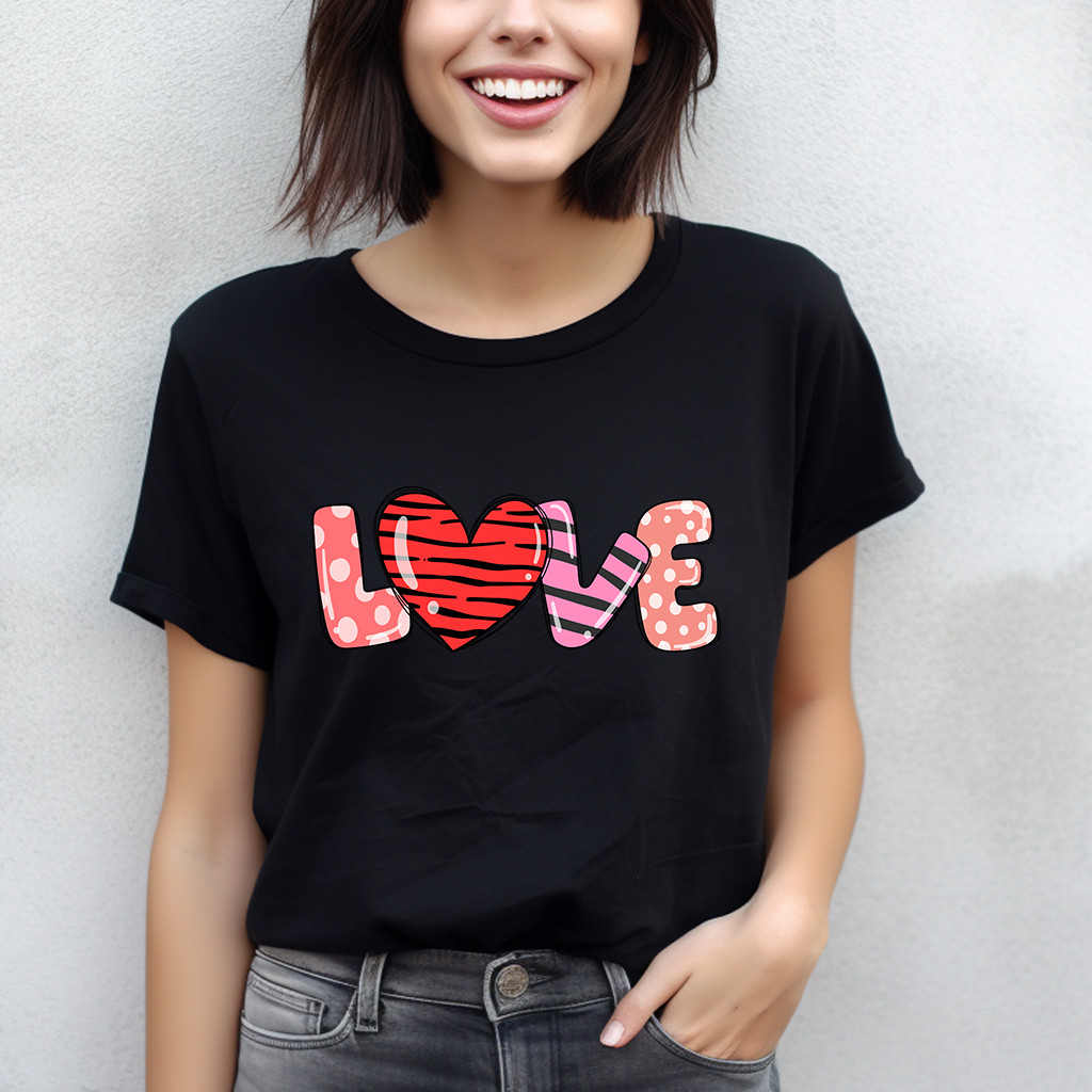 Zebra Hear Love T-Shirt