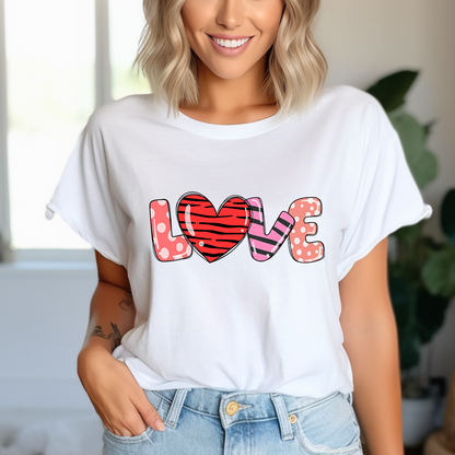 Zebra Hear Love T-Shirt