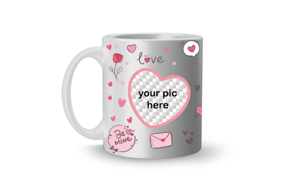 Custom Heart and Text  Cup