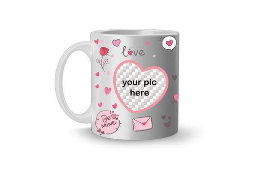 Custom Heart and Text  Cup