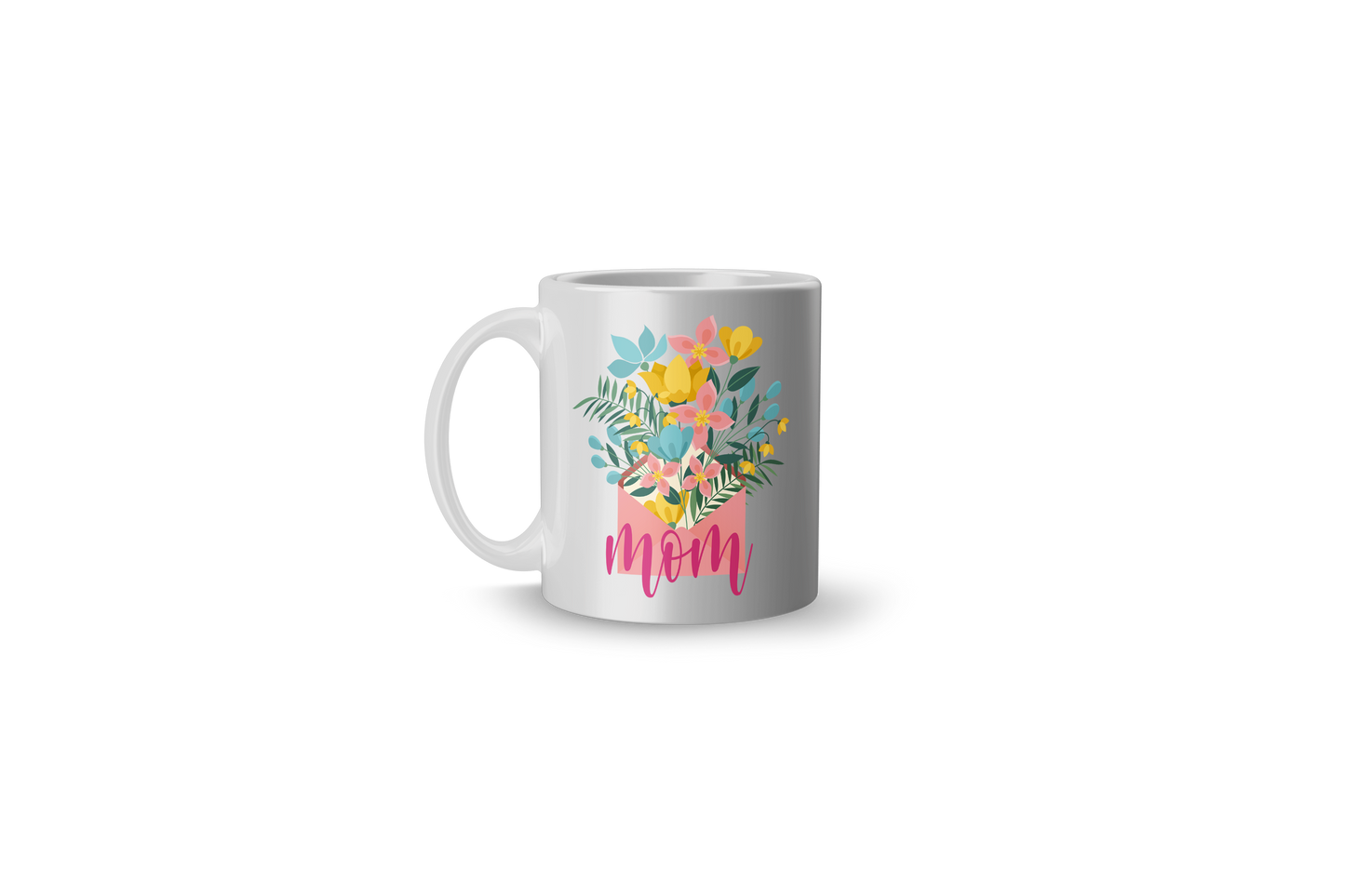 Custom Word / Mom Flowers Mug