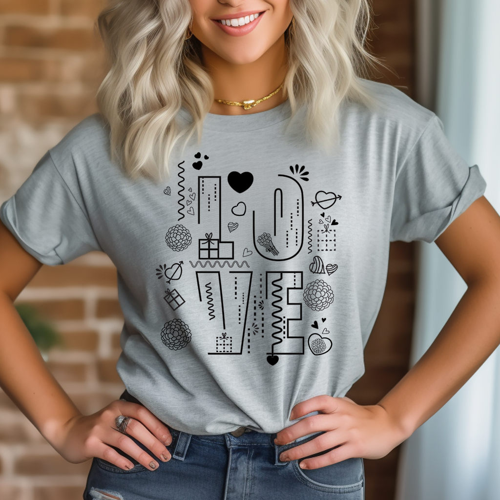 Abstract Love T-Shirt