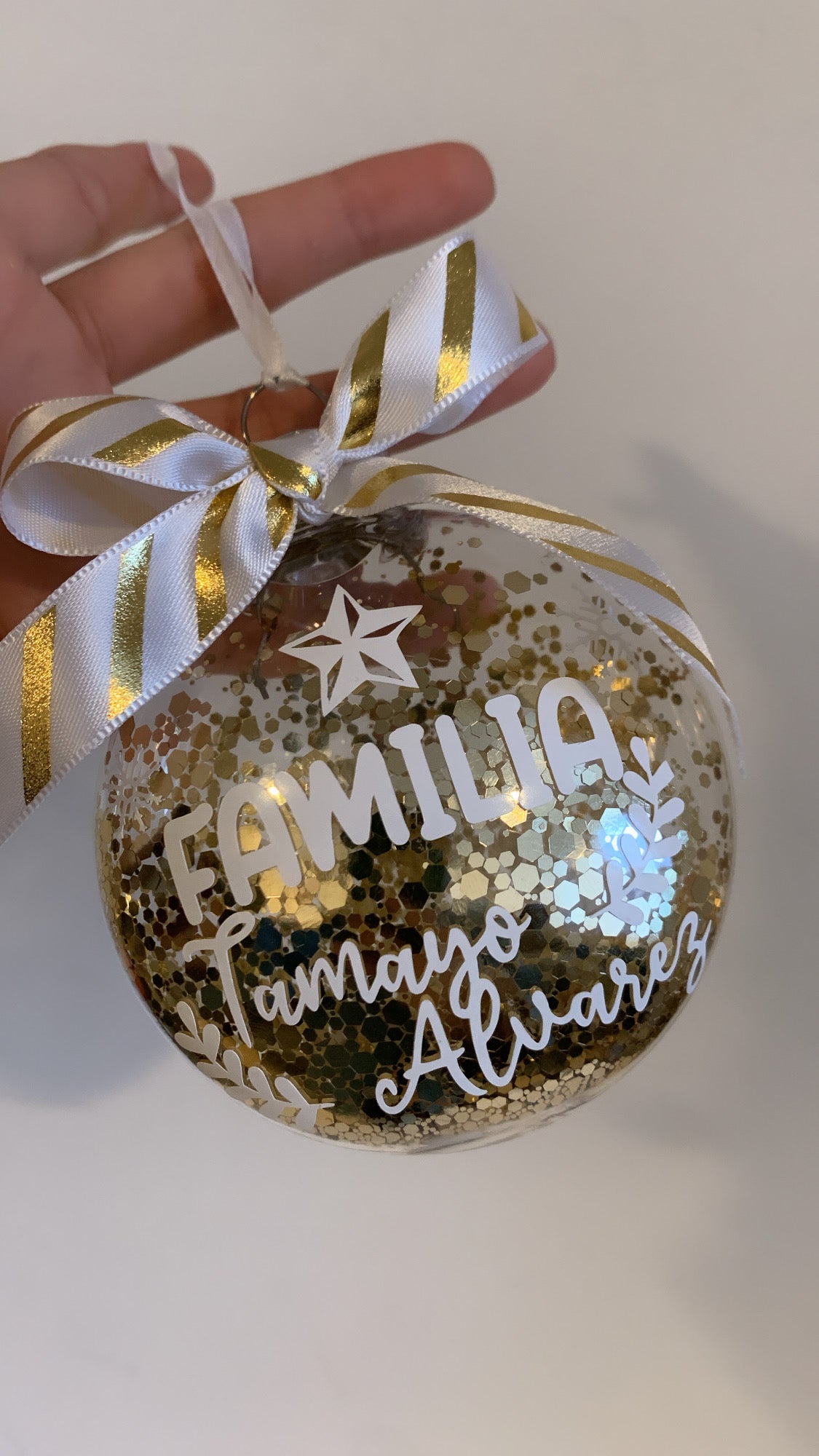 Customized Round Ornament Disk Transparents Ball