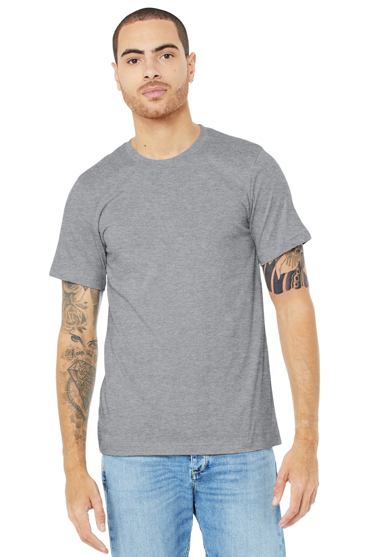 BELLA+CANVAS  ®  Unisex Heather CVC Short Sleeve Tee. BC3001CVC