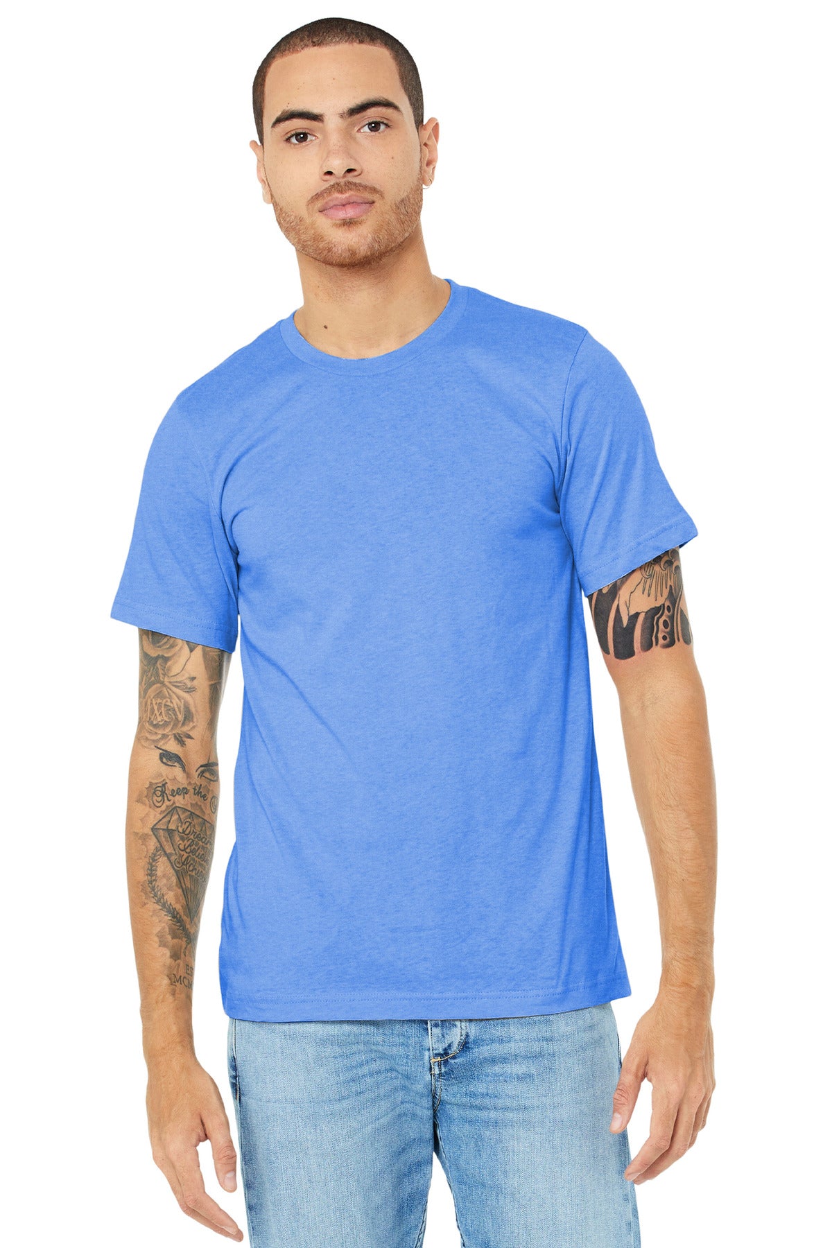 BELLA+CANVAS  ®  Unisex Heather CVC Short Sleeve Tee. BC3001CVC