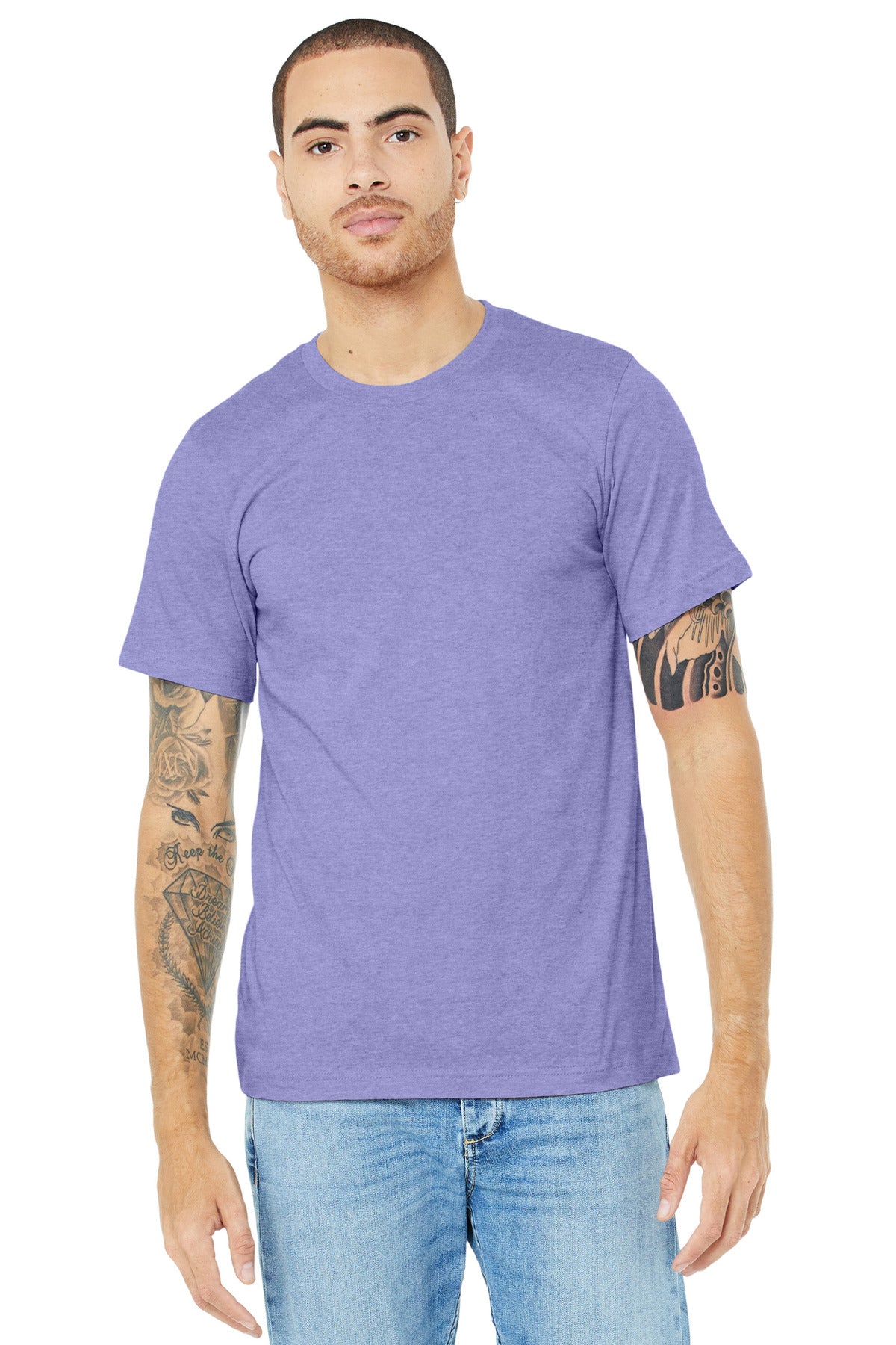 BELLA+CANVAS  ®  Unisex Heather CVC Short Sleeve Tee. BC3001CVC