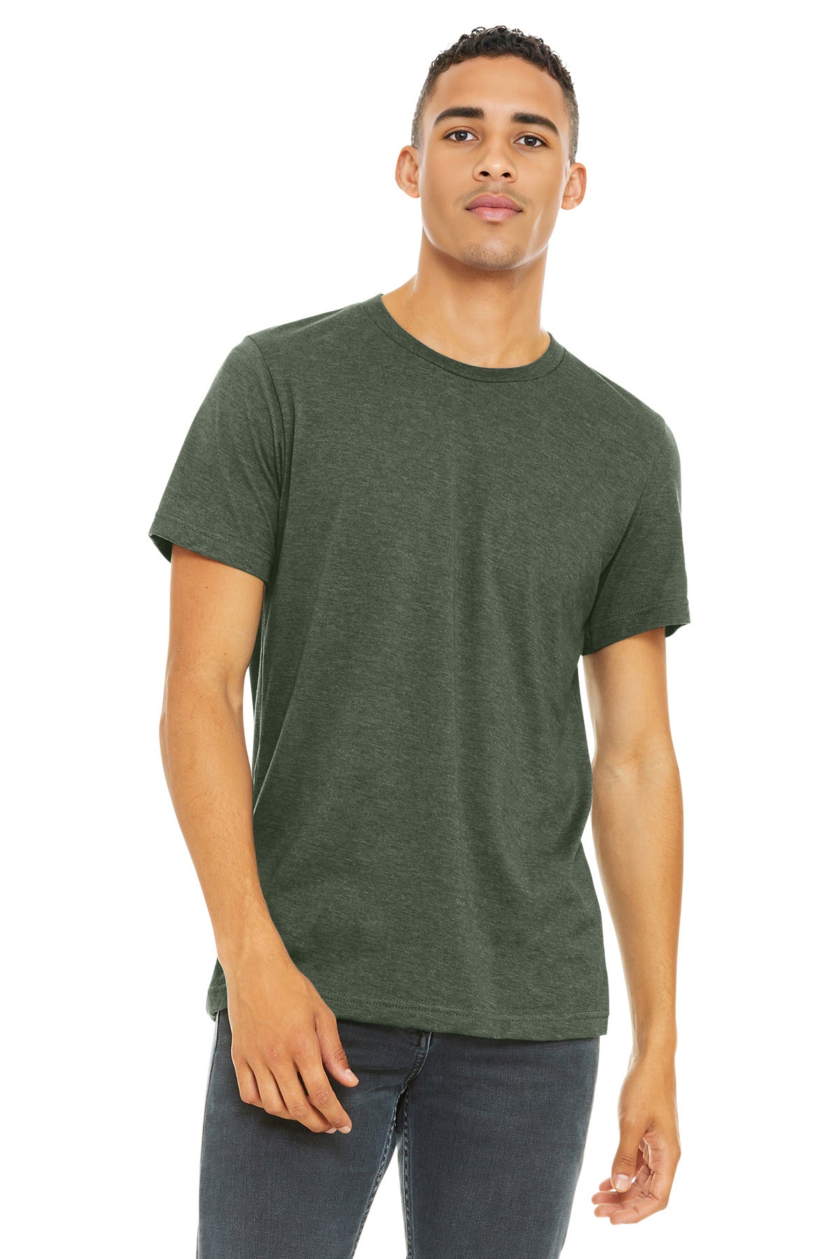 BELLA+CANVAS  ®  Unisex Heather CVC Short Sleeve Tee. BC3001CVC