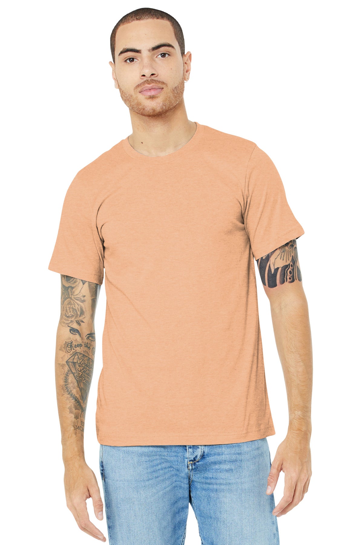 BELLA+CANVAS  ®  Unisex Heather CVC Short Sleeve Tee. BC3001CVC