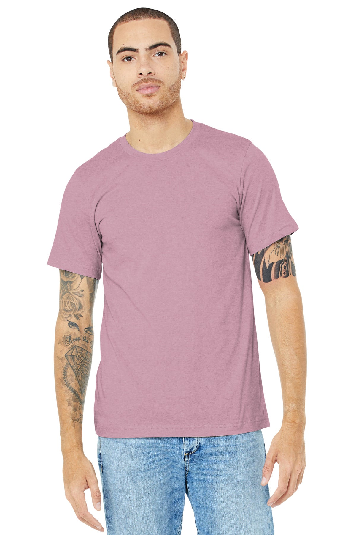 BELLA+CANVAS  ®  Unisex Heather CVC Short Sleeve Tee. BC3001CVC