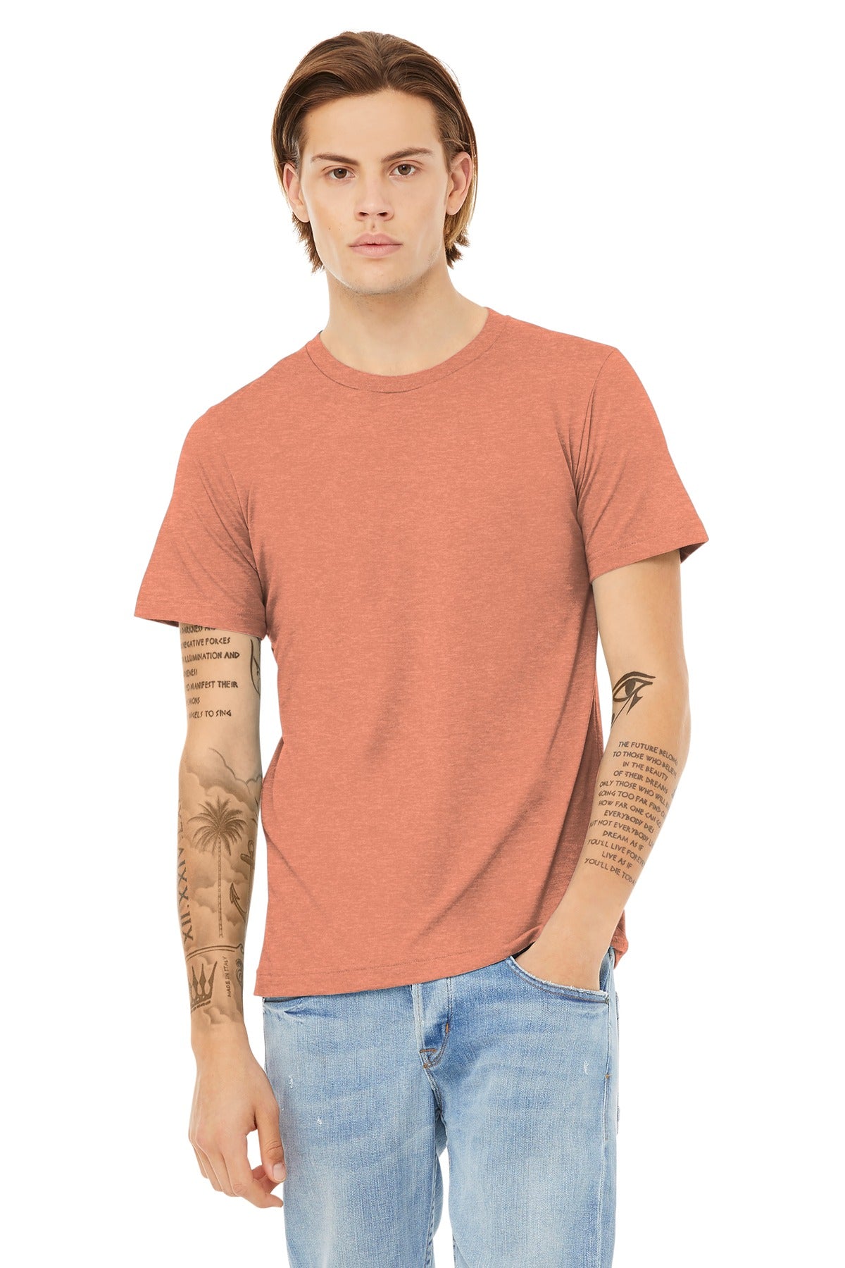 BELLA+CANVAS  ®  Unisex Heather CVC Short Sleeve Tee. BC3001CVC