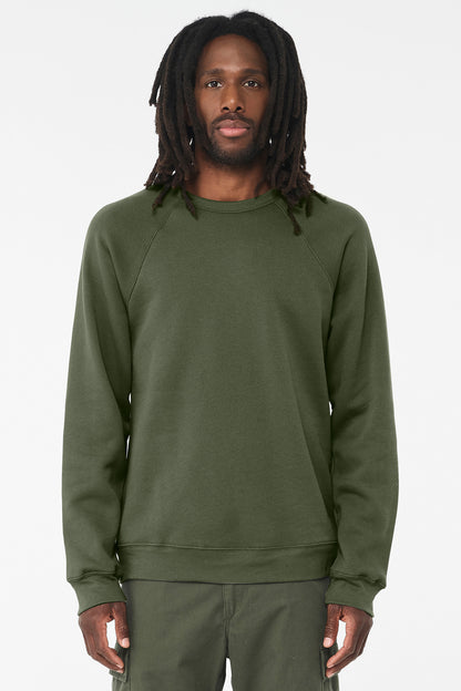 BELLA+CANVAS  ®  Unisex Sponge Fleece Raglan Sweatshirt. BC3901