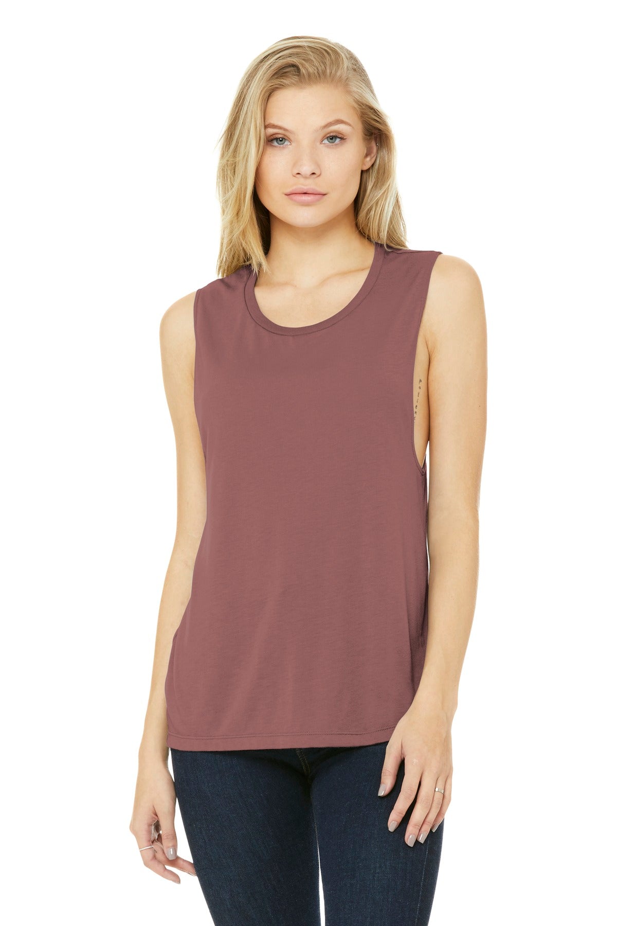 BELLA+CANVAS  ®  Women's Flowy Scoop Muscle Tank. BC8803
