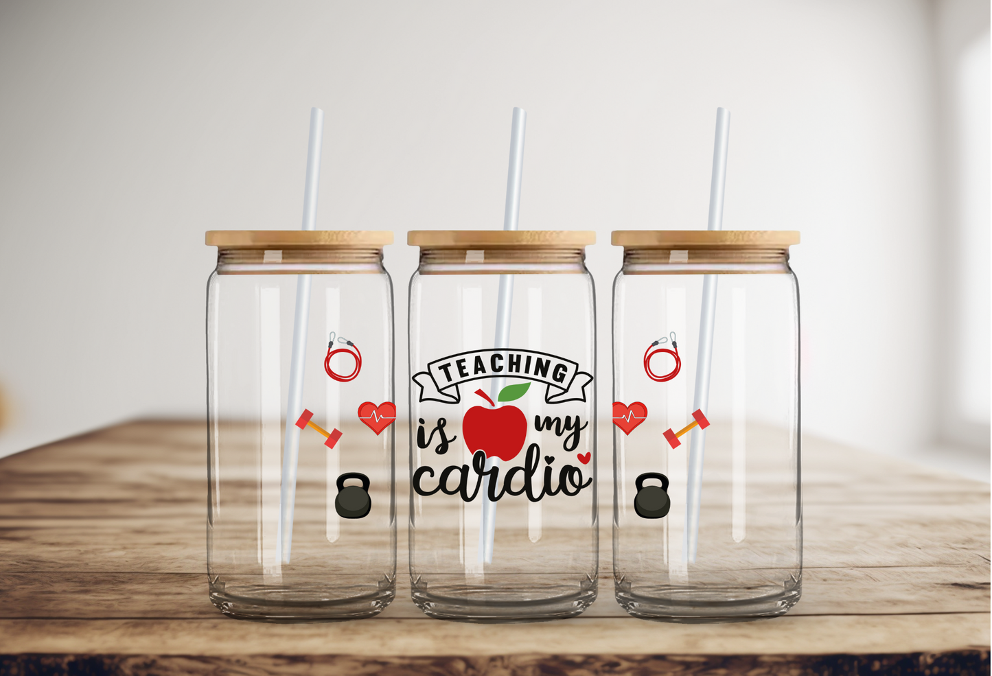 Fitness Teacher Glass Cup