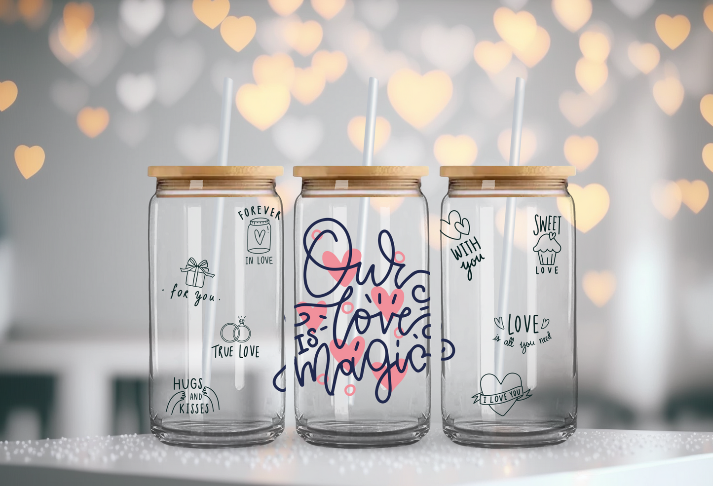 Our Love Is Magic |  Glass Cup