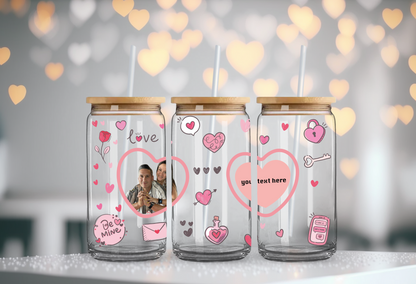 Custom | Be Mine Valentine |  Glass Cup