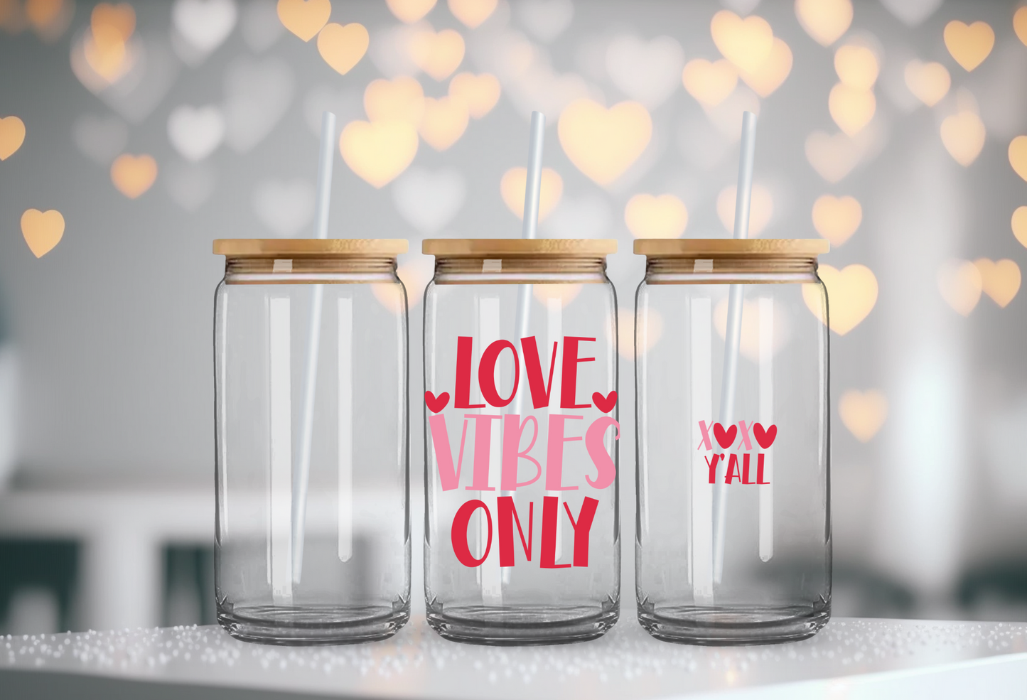 Love Vibes |  Glass Cup