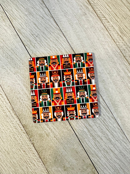 Christmas Square Nutcraker Coasters