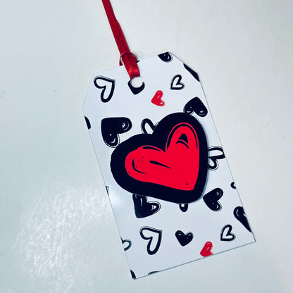 Black and Red Hearts | Tags