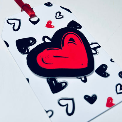 Black and Red Hearts | Tags