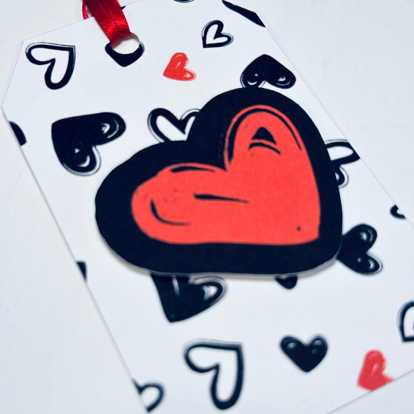 Black and Red Hearts | Tags