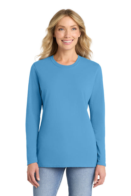 Port & Co ™  Women's Long Sleeve Core Cotton Tee. LPC54LS