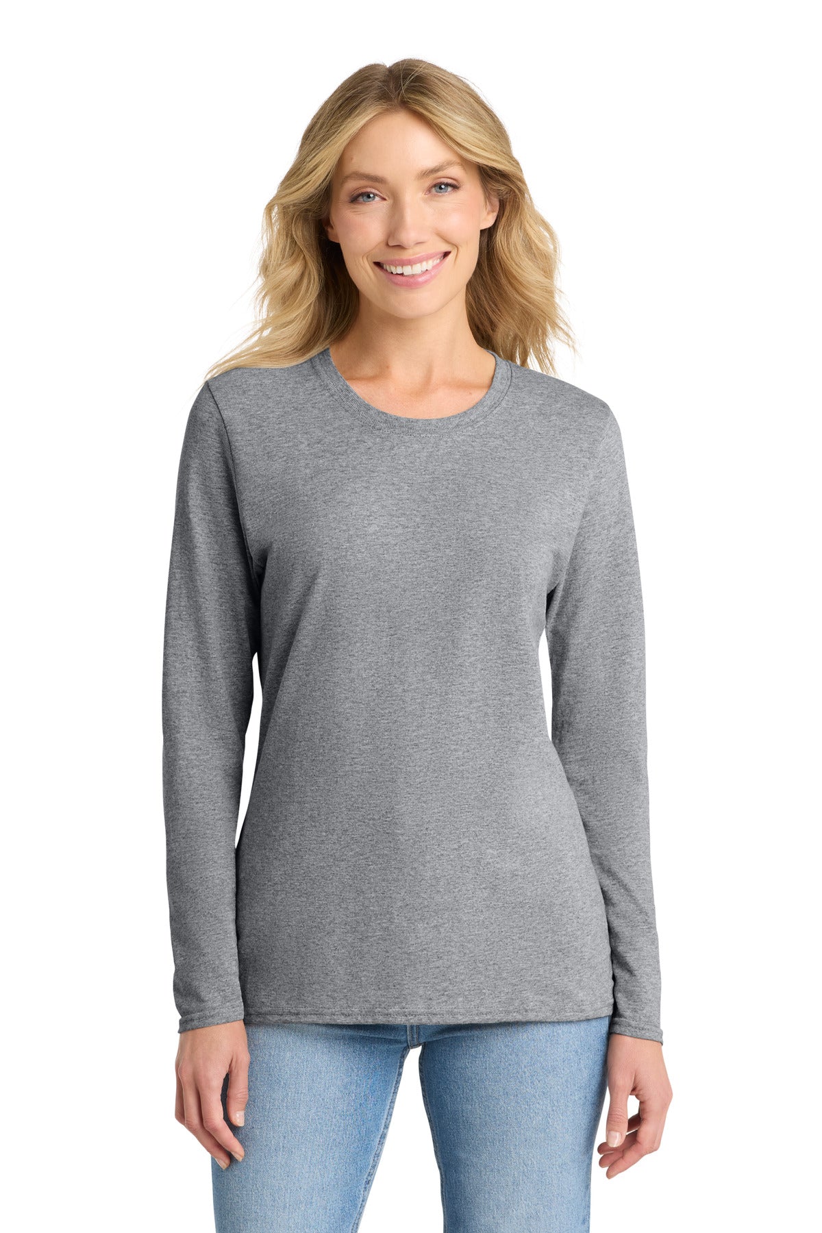 Port & Co ™  Women's Long Sleeve Core Cotton Tee. LPC54LS