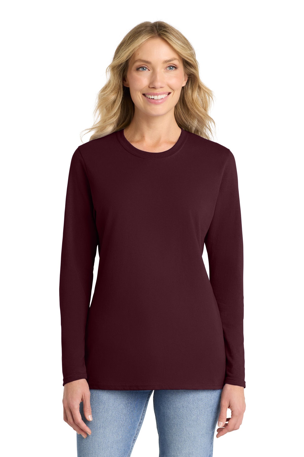 Port & Co ™  Women's Long Sleeve Core Cotton Tee. LPC54LS
