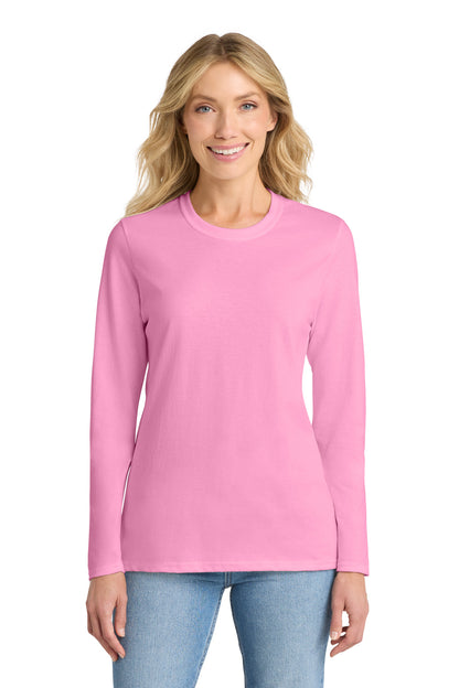 Port & Co ™  Women's Long Sleeve Core Cotton Tee. LPC54LS