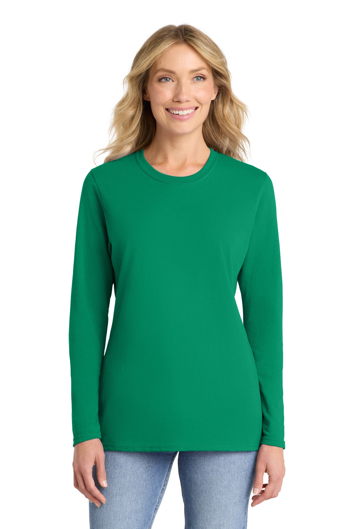 Port & Co ™  Women's Long Sleeve Core Cotton Tee. LPC54LS
