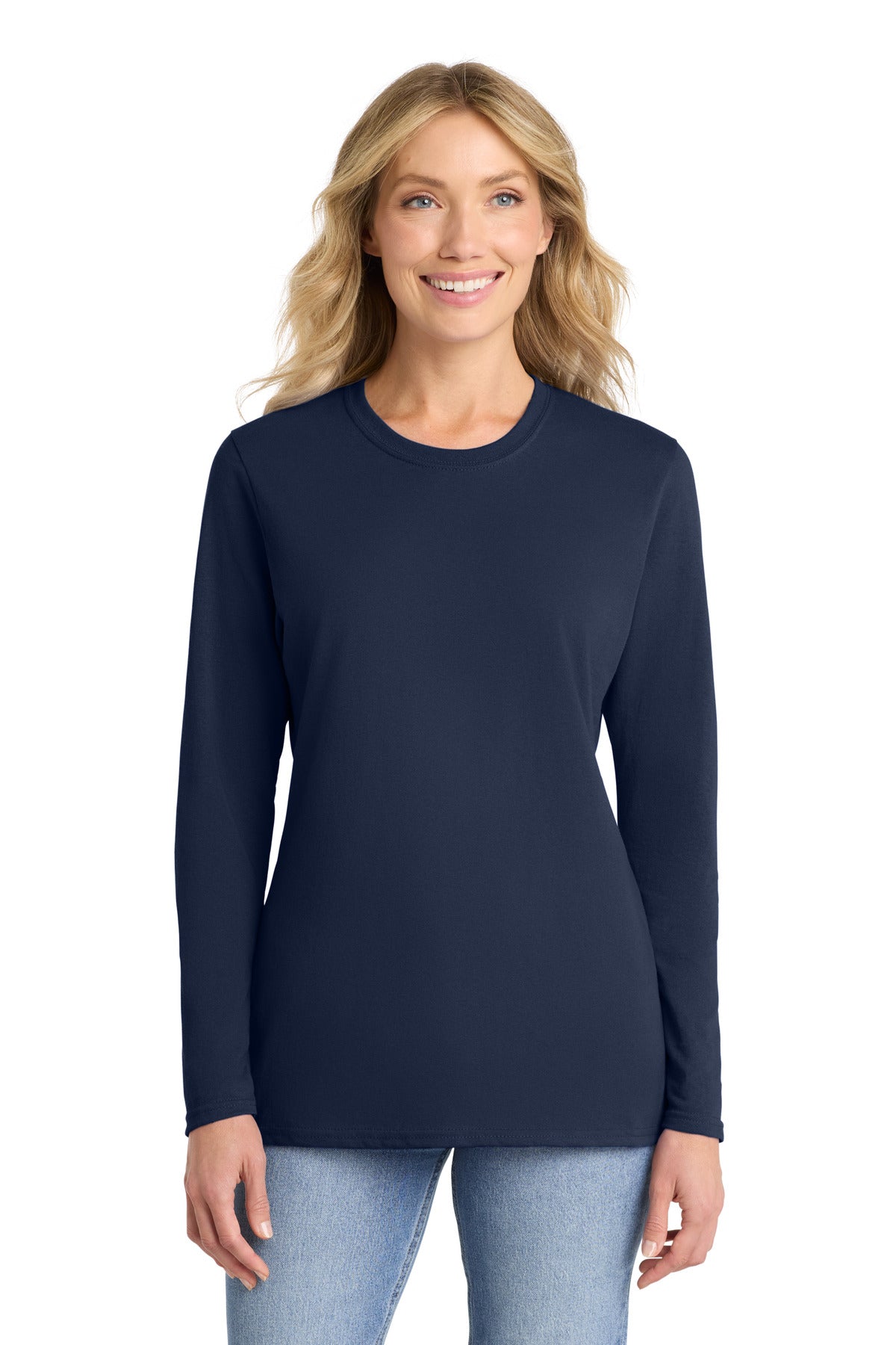 Port & Co ™  Women's Long Sleeve Core Cotton Tee. LPC54LS