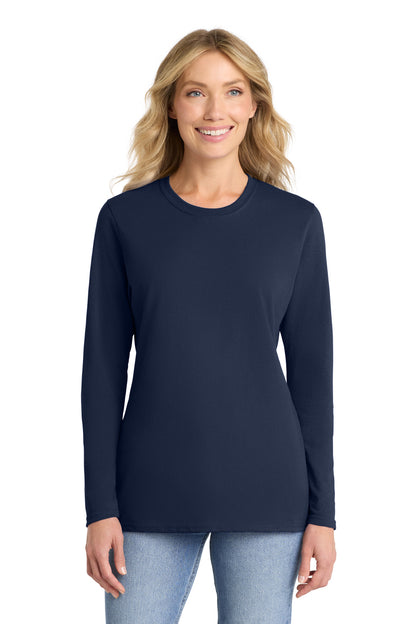 Port & Co ™  Women's Long Sleeve Core Cotton Tee. LPC54LS