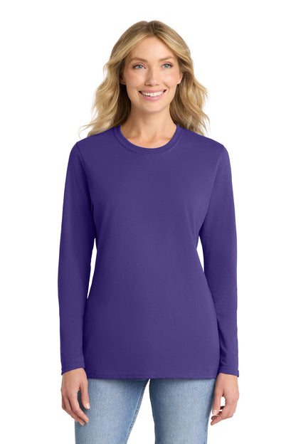 Port & Co ™  Women's Long Sleeve Core Cotton Tee. LPC54LS