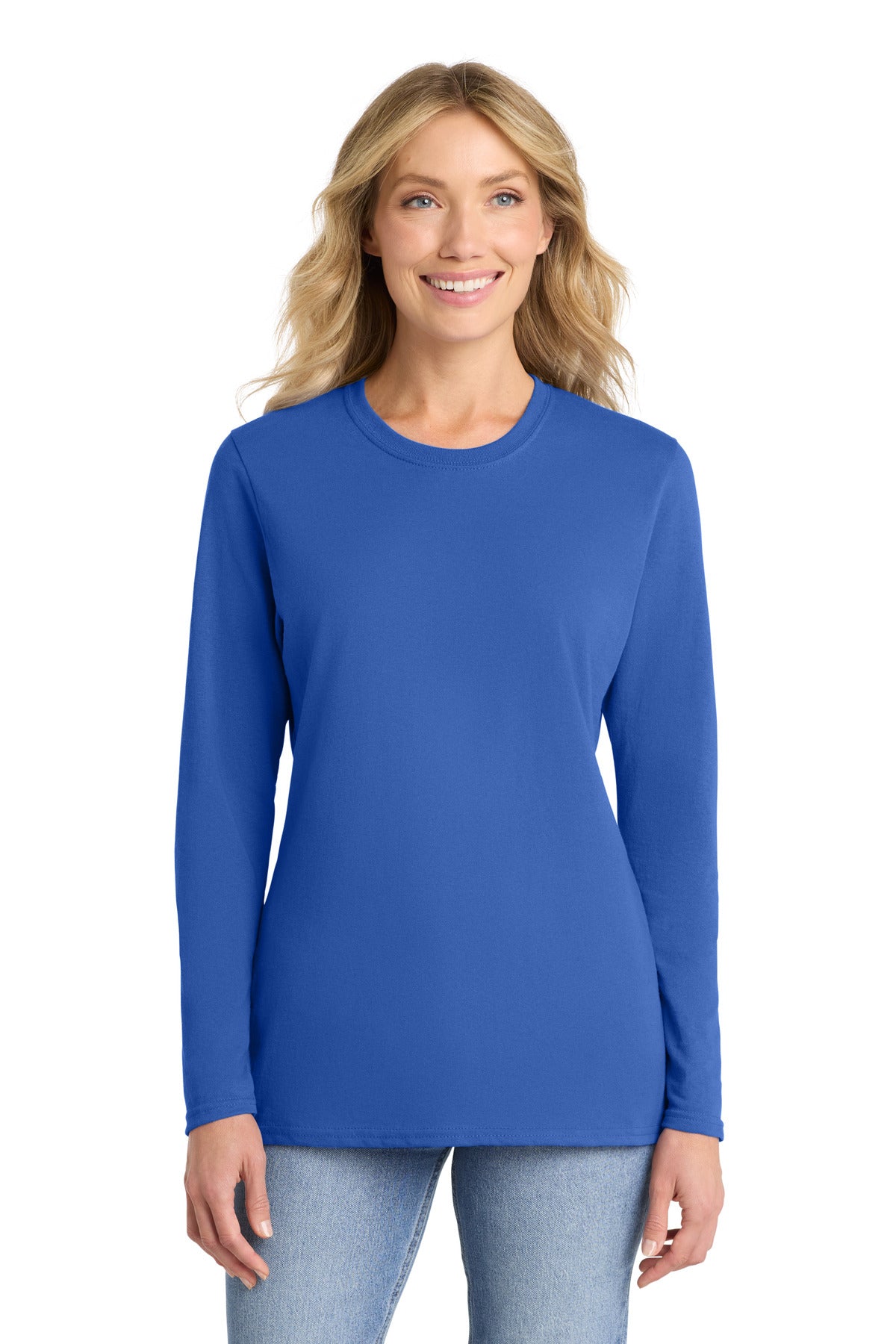 Port & Co ™  Women's Long Sleeve Core Cotton Tee. LPC54LS