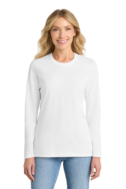 Port & Co ™  Women's Long Sleeve Core Cotton Tee. LPC54LS