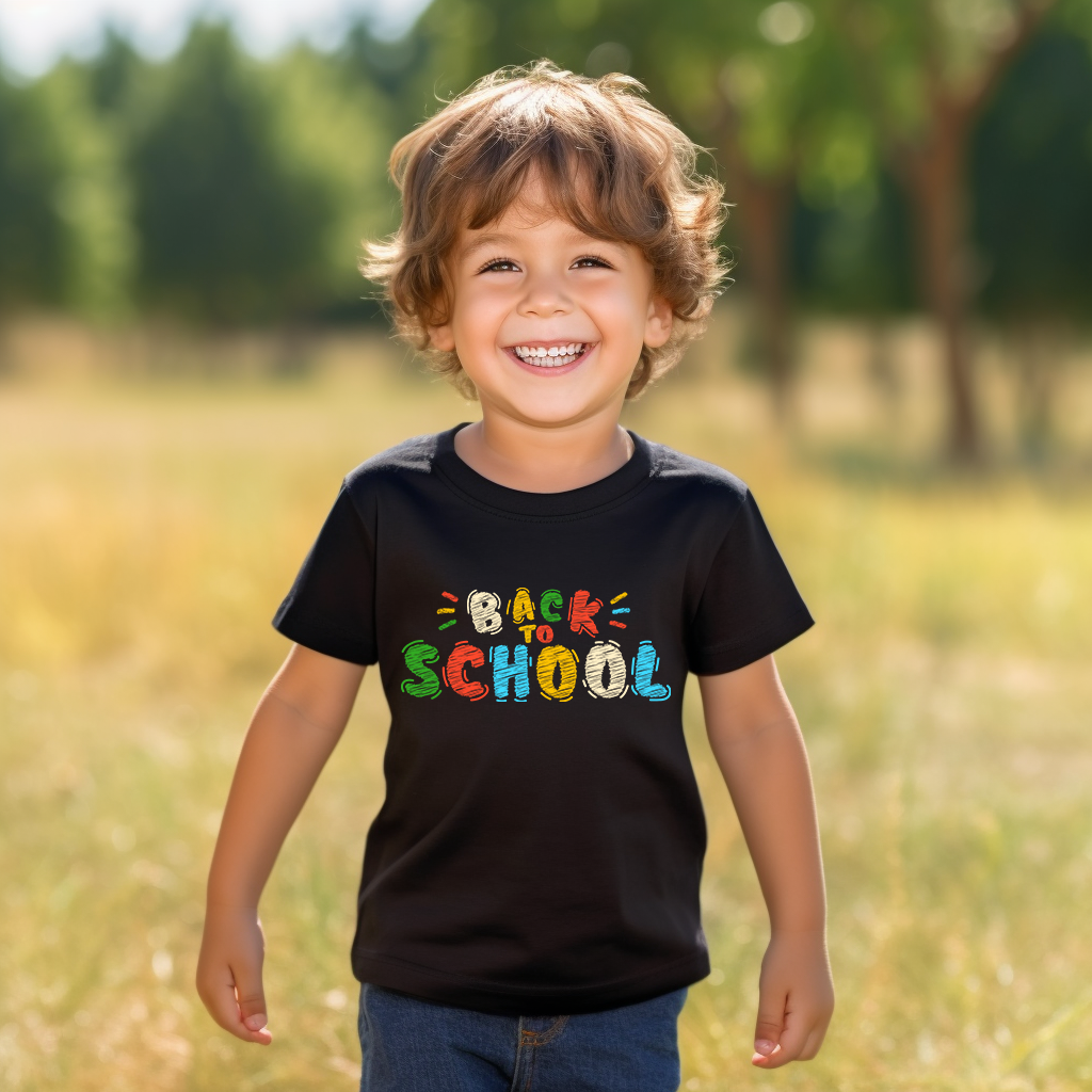 Kids Back To School Drawn T-Shirt