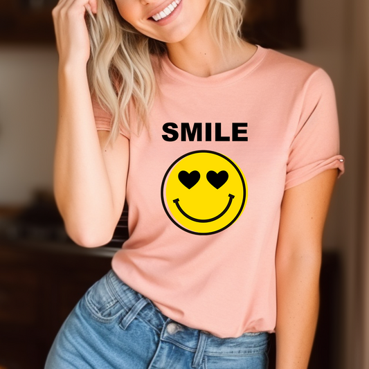 Hearts Happy Face T-Shirt