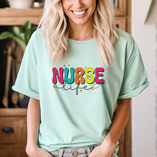 Bibrant Colors Nurse T-Shirt