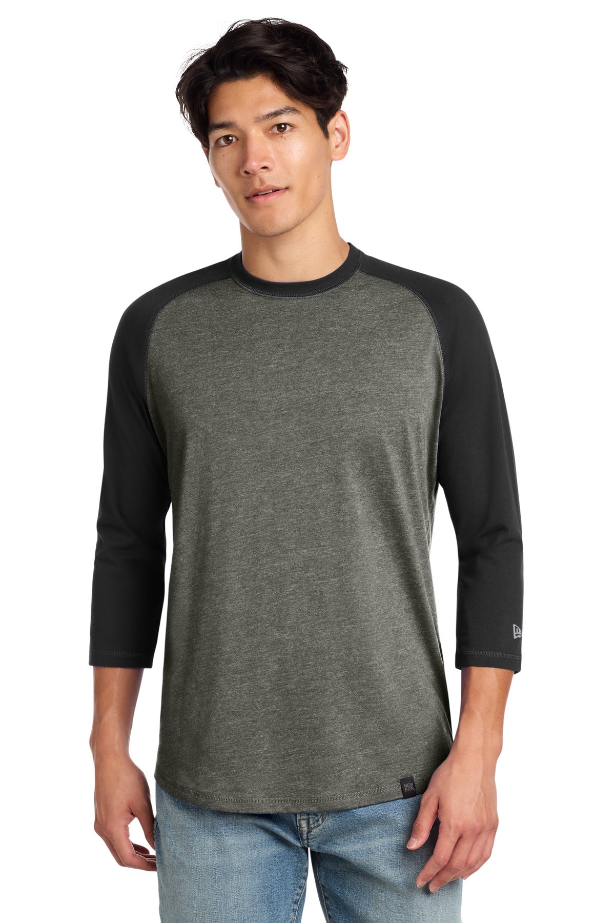 New Era  ®  Heritage Blend 3/4-Sleeve Baseball Raglan Tee. NEA104
